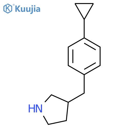 3-(4-cyclopropylphenyl)methylpyrrolidine structure