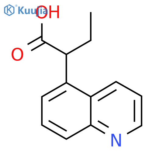 2-(quinolin-5-yl)butanoic acid structure