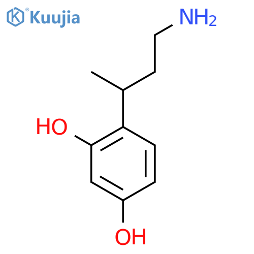 4-(4-aminobutan-2-yl)benzene-1,3-diol structure