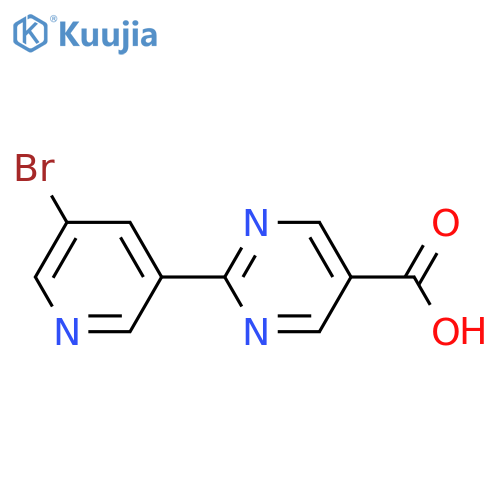 2-(5-Bromopyridin-3-yl)pyrimidine-5-carboxylic acid structure