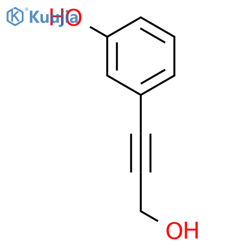 3-(3-hydroxyprop-1-yn-1-yl)phenol structure