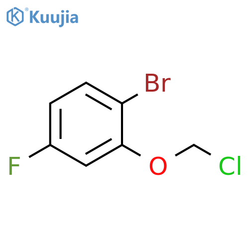 Benzene, 1-bromo-2-(chloromethoxy)-4-fluoro- structure
