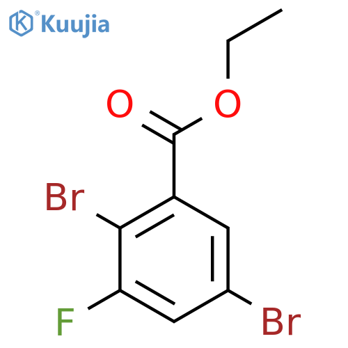 Ethyl 2,5-dibromo-3-fluorobenzoate structure
