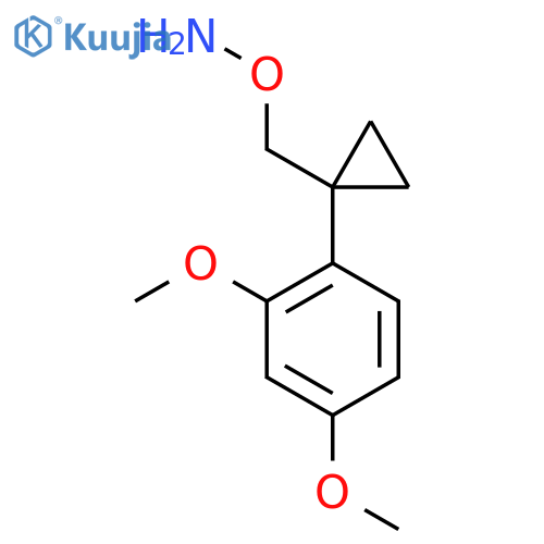 O-{1-(2,4-dimethoxyphenyl)cyclopropylmethyl}hydroxylamine structure