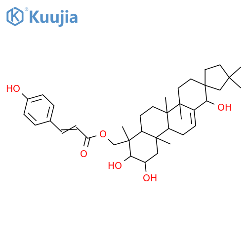 19(18→17)-Abeo-28-nor-12-oleanene-2,3,18,23-tetrol; (2α,3β,18β)-form, 23-O-(4-Hydroxy-E-cinnamoyl) structure