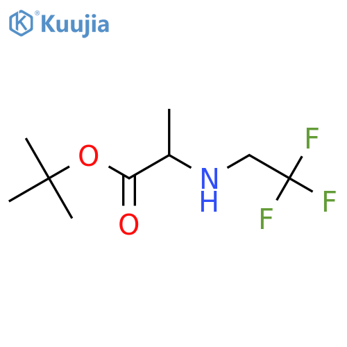 tert-butyl 2-(2,2,2-trifluoroethyl)aminopropanoate structure
