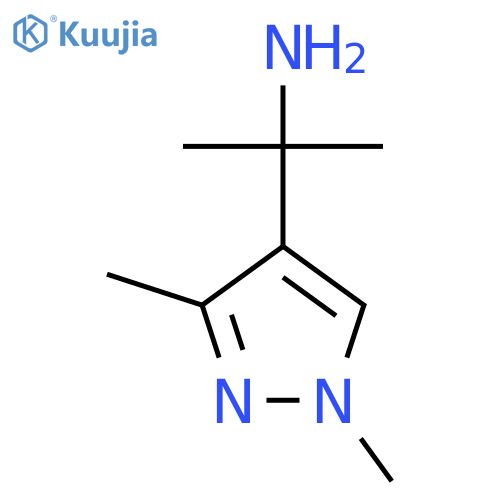 2-(1,3-dimethyl-1H-pyrazol-4-yl)propan-2-amine structure