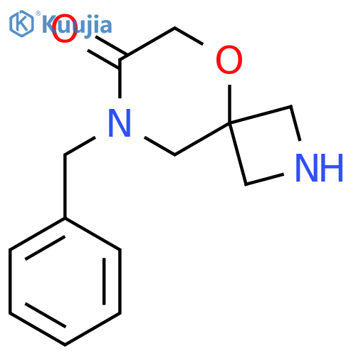 5-Oxa-2,8-diazaspiro[3.5]nonan-7-one, 8-(phenylmethyl)- structure