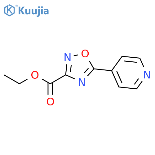 ethyl 5-(pyridin-4-yl)-1,2,4-oxadiazole-3- carboxylate structure