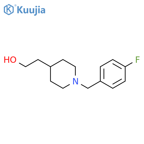 2-(1-(4-fluorobenzyl)piperidin-4-yl)ethan-1-ol structure
