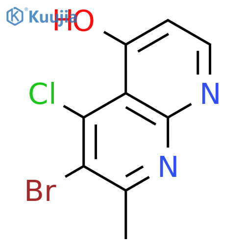 1,8-Naphthyridin-4-ol, 6-bromo-5-chloro-7-methyl- structure