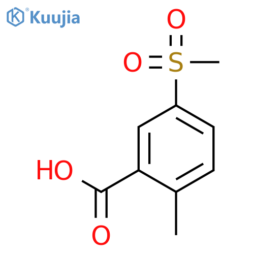 2-Methyl-5-(methylsulfonyl)benzoic acid structure
