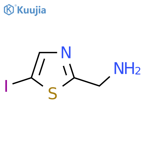(5-Iodo-1,3-thiazol-2-yl)methanamine structure