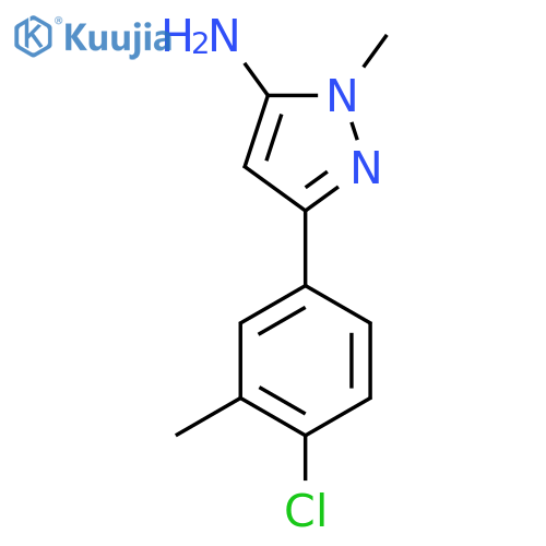 3-(4-chloro-3-methylphenyl)-1-methyl-1H-pyrazol-5-amine structure