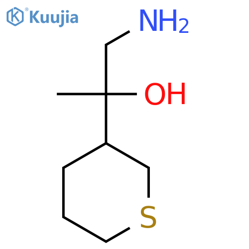1-amino-2-(thian-3-yl)propan-2-ol structure