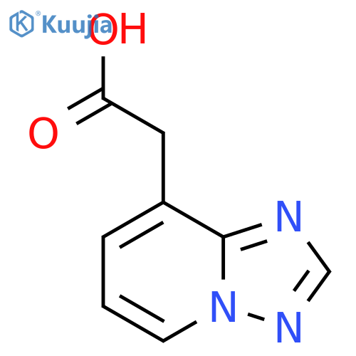 2-{1,2,4triazolo1,5-apyridin-8-yl}acetic acid structure