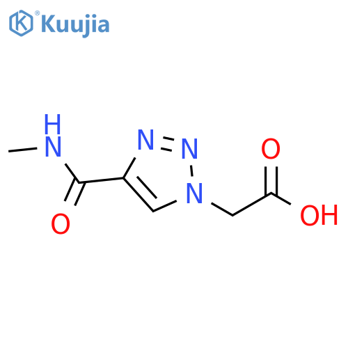 2-4-(methylcarbamoyl)-1H-1,2,3-triazol-1-ylacetic acid structure