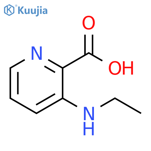 2-Pyridinecarboxylic acid, 3-(ethylamino)- structure