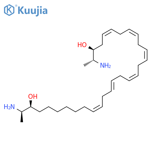 5,8,11,14,17,20-Triacontahexaene-3,28-diol,2,29-diamino-, (2R,3S,5Z,8Z,11Z,14Z,17Z,20Z,28S,29R)- structure