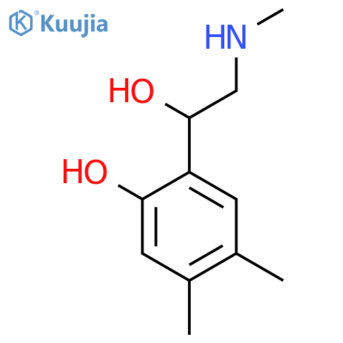 2-1-hydroxy-2-(methylamino)ethyl-4,5-dimethylphenol structure