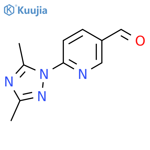 6-(Dimethyl-1h-1,2,4-triazol-1-yl)pyridine-3-carbaldehyde structure