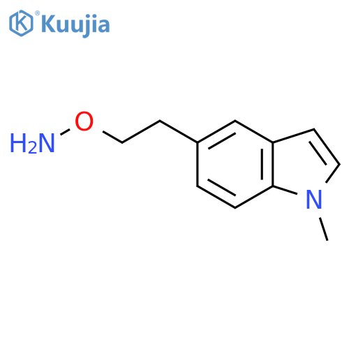O-2-(1-methyl-1H-indol-5-yl)ethylhydroxylamine structure