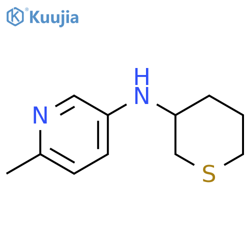6-methyl-N-(thian-3-yl)pyridin-3-amine structure