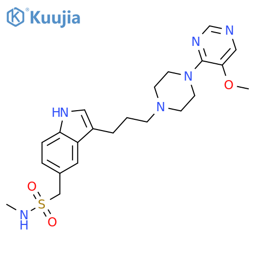 1H-Indole-5-methanesulfonamide,3-[3-[4-(5-methoxy-4-pyrimidinyl)-1-piperazinyl]propyl]-N-methyl- structure