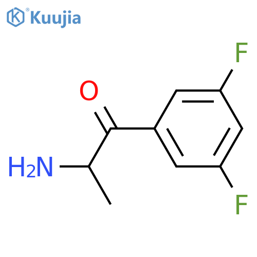2-amino-1-(3,5-difluorophenyl)propan-1-one structure