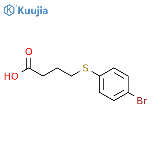4-(4-Bromophenyl)sulfanylbutanoic Acid structure