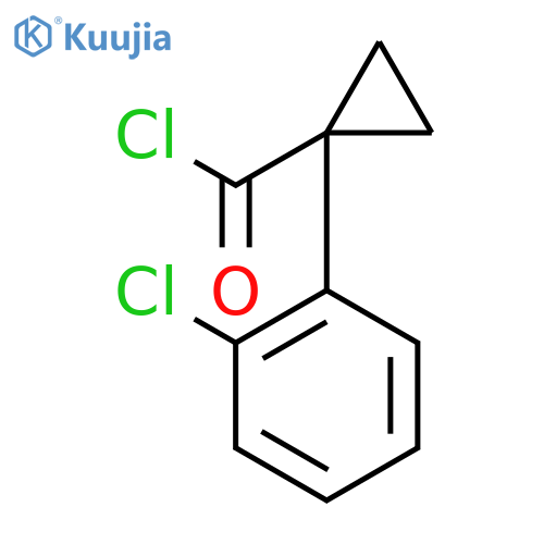 Cyclopropanecarbonylchloride, 1-(2-chlorophenyl)- structure