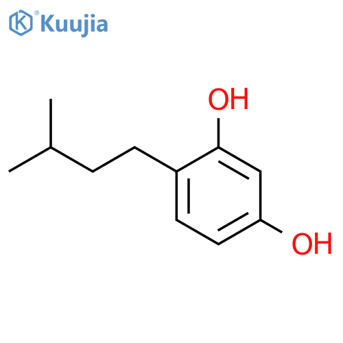 1,3-Benzenediol,4-(3-methylbutyl)- structure
