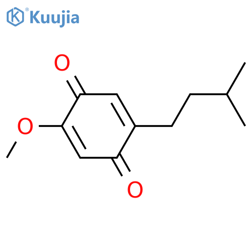 2-Methoxy-5-(3-methylbutyl)cyclohexa-2,5-diene-1,4-dione structure