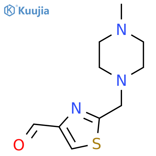 2-[(4-Methylpiperazin-1-yl)methyl]-1,3-thiazole-4-carbaldehyde structure