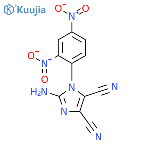 1H-Imidazole-4,5-dicarbonitrile, 2-amino-1-(2,4-dinitrophenyl)- structure