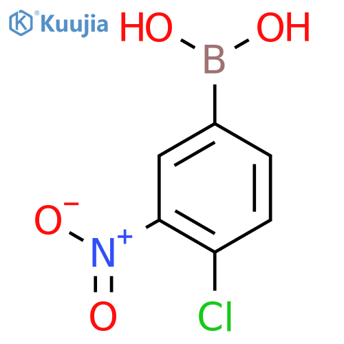 3-nitro-4-chlorophenylboronic acid structure
