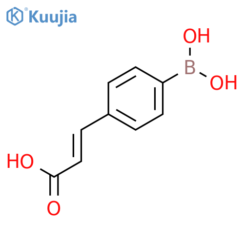 3-(4-Boronophenyl)acrylic acid structure