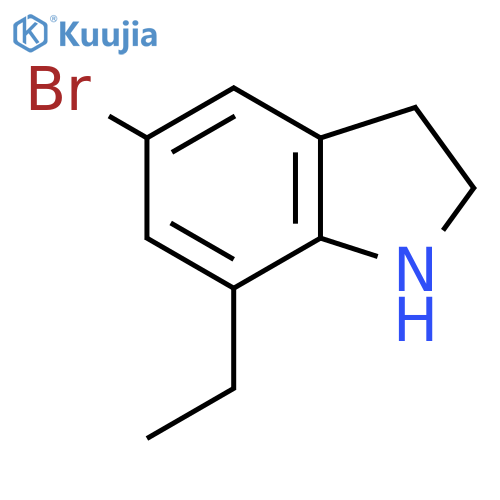 5-Bromo-7-ethyl-2,3-dihydro-1h-indole structure