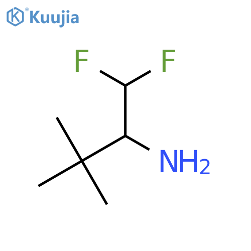 1,1-difluoro-3,3-dimethylbutan-2-amine structure