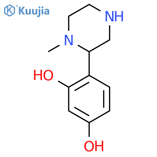 4-(1-methylpiperazin-2-yl)benzene-1,3-diol structure