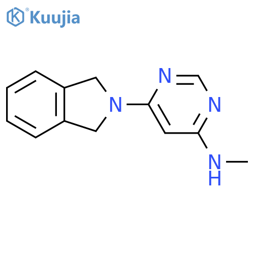 6-(isoindolin-2-yl)-N-methylpyrimidin-4-amine structure