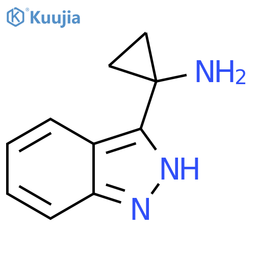 1-(1H-indazol-3-yl)cyclopropan-1-amine structure