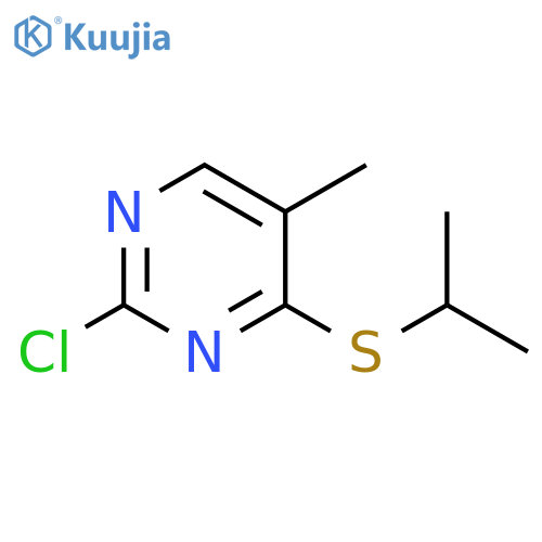 2-chloro-5-methyl-4-(propan-2-ylsulfanyl)pyrimidine structure
