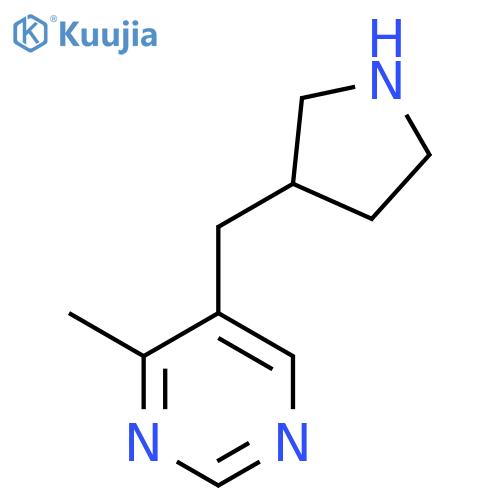 4-methyl-5-(pyrrolidin-3-yl)methylpyrimidine structure