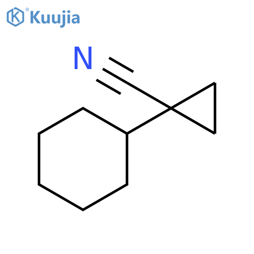 1-cyclohexylcyclopropane-1-carbonitrile structure
