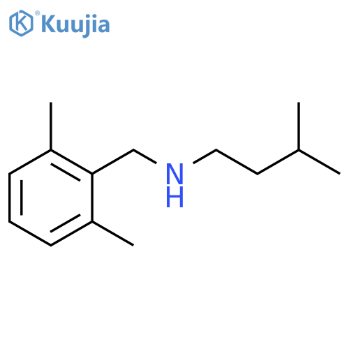 (2,6-dimethylphenyl)methyl(3-methylbutyl)amine structure