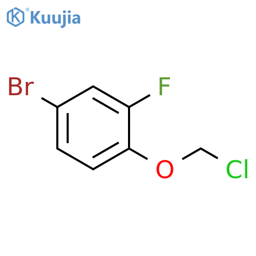 Benzene, 4-bromo-1-(chloromethoxy)-2-fluoro- structure