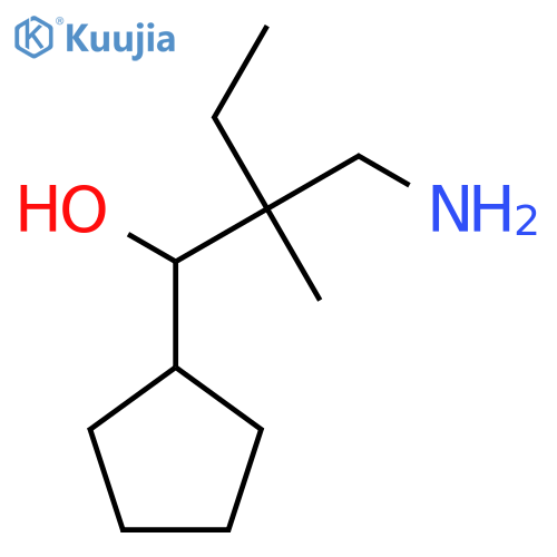 2-(Aminomethyl)-1-cyclopentyl-2-methylbutan-1-ol structure