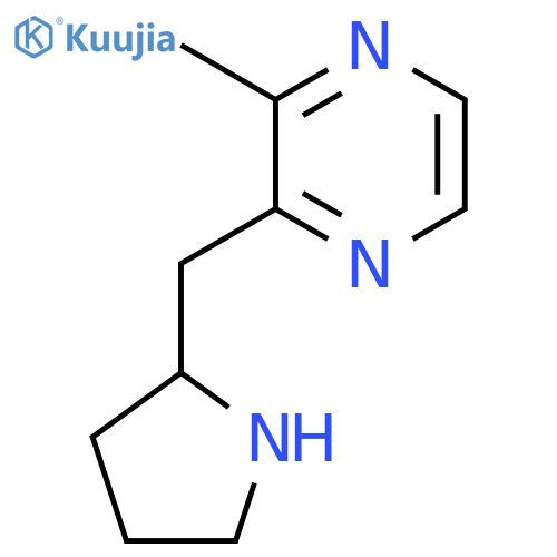2-methyl-3-(pyrrolidin-2-yl)methylpyrazine structure