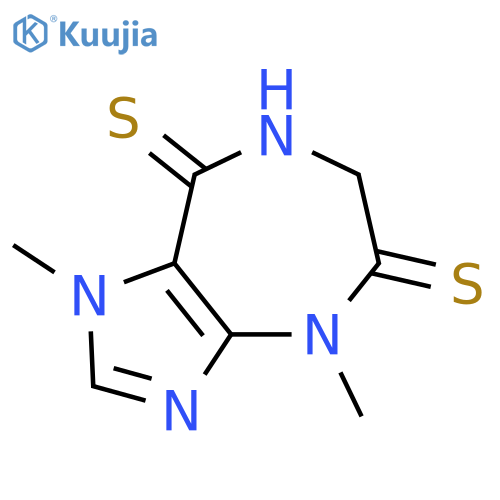 Imidazo[4,5-e][1,4]diazepine-5,8-dithione,1,4,6,7-tetrahydro-1,4-dimethyl- structure